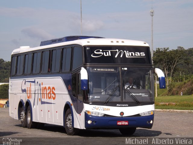 Viação Sul Minas 8705 na cidade de Ribeirão Vermelho, Minas Gerais, Brasil, por Michael  Alberto Vieira. ID da foto: 5044969.