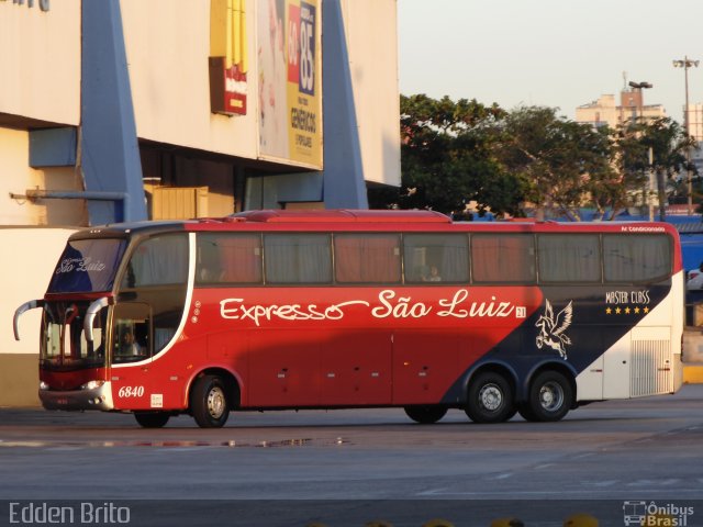 Expresso São Luiz 6840 na cidade de Goiânia, Goiás, Brasil, por Edden Brito. ID da foto: 5045103.