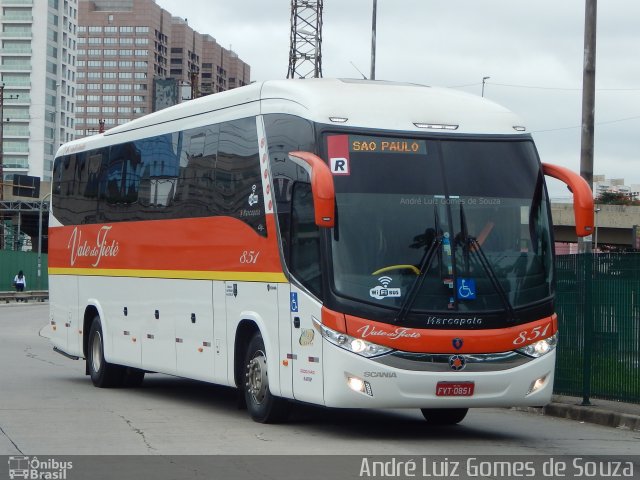 Viação Vale do Tietê 851 na cidade de São Paulo, São Paulo, Brasil, por André Luiz Gomes de Souza. ID da foto: 5048082.