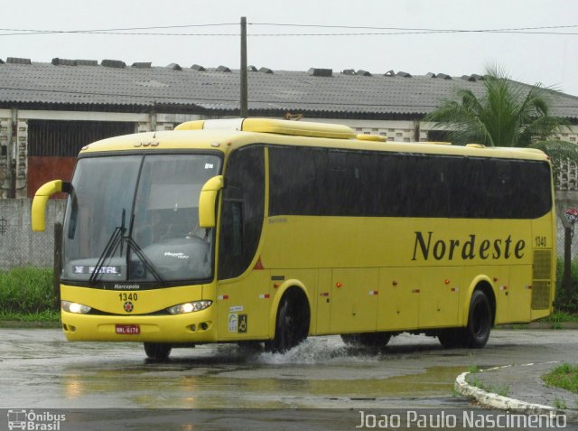 Viação Nordeste 1340 na cidade de Natal, Rio Grande do Norte, Brasil, por Joao Paulo Nascimento Silva. ID da foto: 5047732.