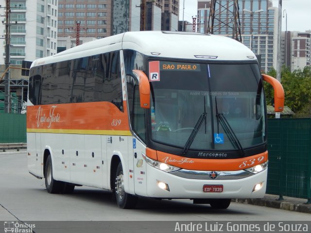 Viação Vale do Tietê 839 na cidade de São Paulo, São Paulo, Brasil, por André Luiz Gomes de Souza. Número da foto: #5048118.