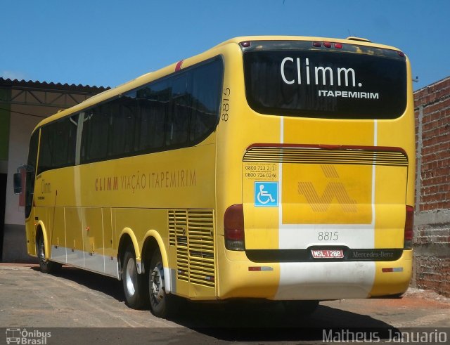 Viação Itapemirim 8815 na cidade de Anápolis, Goiás, Brasil, por Matheus Januario. Número da foto: #5046895.