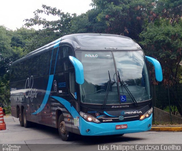 Empresa de Ônibus Nossa Senhora da Penha 52009 na cidade de São Paulo, São Paulo, Brasil, por Luis Philippe Cardoso Coelho. Número da foto: #5046522.
