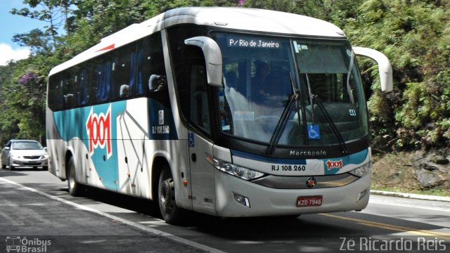 Auto Viação 1001 RJ 108.260 na cidade de Teresópolis, Rio de Janeiro, Brasil, por Zé Ricardo Reis. Número da foto: #5047143.