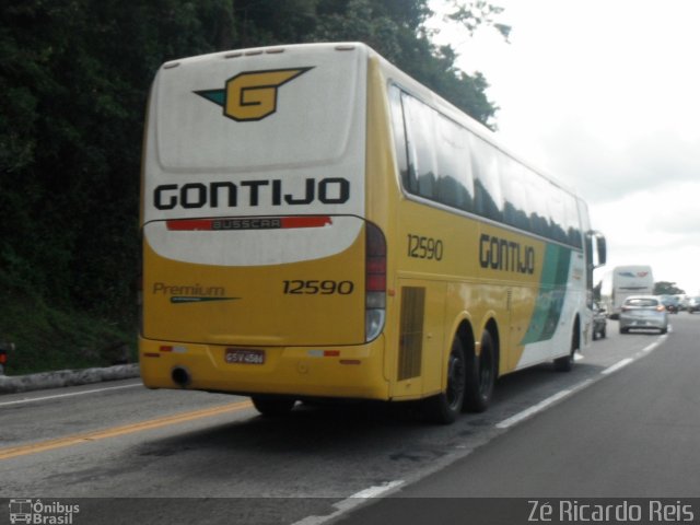 Empresa Gontijo de Transportes 12590 na cidade de Guapimirim, Rio de Janeiro, Brasil, por Zé Ricardo Reis. ID da foto: 5047230.