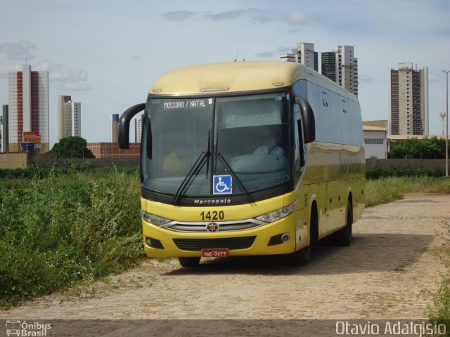 Viação Nordeste 1420 na cidade de Mossoró, Rio Grande do Norte, Brasil, por Otavio Adalgisio. Número da foto: #5049215.