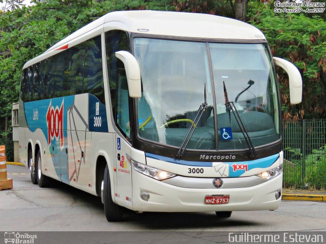 Auto Viação 1001 3000 na cidade de São Paulo, São Paulo, Brasil, por Guilherme Estevan. ID da foto: 5048815.