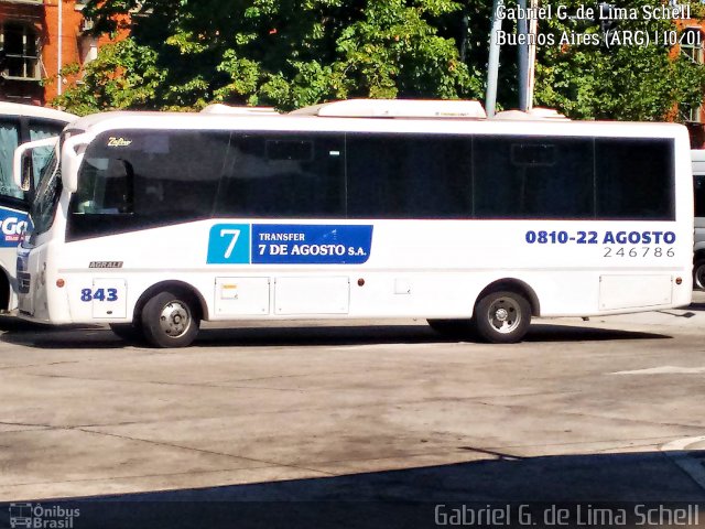 Transfer 7 de Agosto S.A. 843 na cidade de Ciudad Autónoma de Buenos Aires, Argentina, por Gabriel Giacomin de Lima. Número da foto: #5049174.