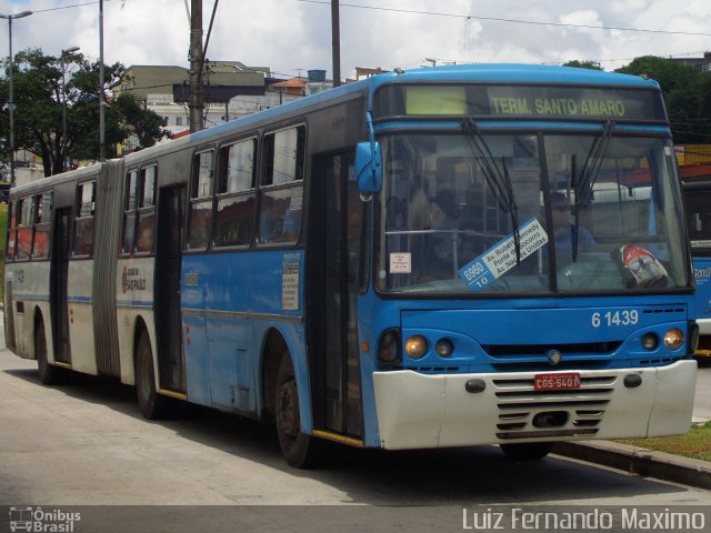 Viação Cidade Dutra 6 1439 na cidade de São Paulo, São Paulo, Brasil, por Luiz Fernando Maximo. ID da foto: 5048914.