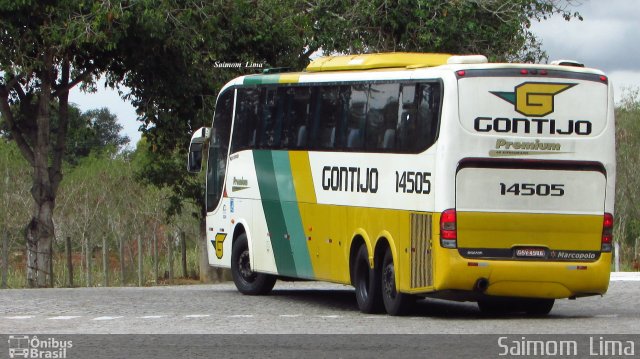 Empresa Gontijo de Transportes 14505 na cidade de Campos dos Goytacazes, Rio de Janeiro, Brasil, por Saimom  Lima. ID da foto: 5052132.