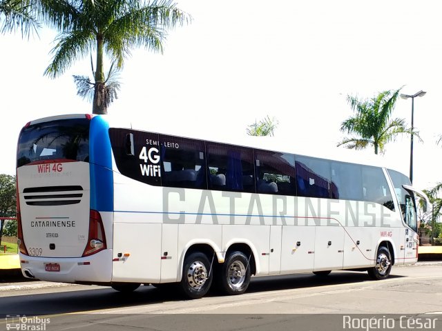 Auto Viação Catarinense 3309 na cidade de Londrina, Paraná, Brasil, por Rogério César. Número da foto: #5052068.