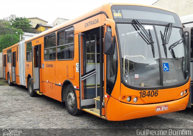 Viação Santo Ângelo 18406 na cidade de Colombo, Paraná, Brasil, por Guilherme Bomfim. Número da foto: #5051343.