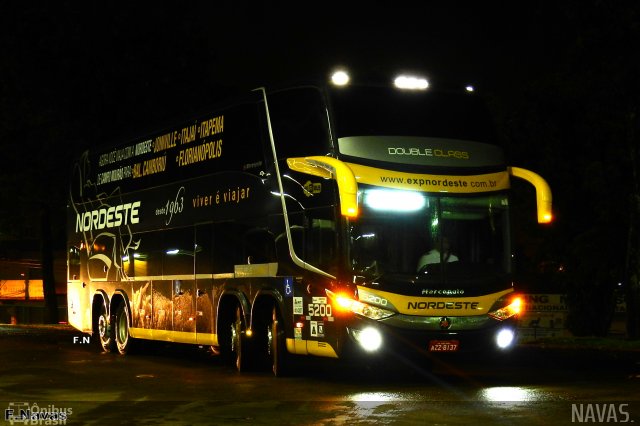 Expresso Nordeste 5200 na cidade de Cascavel, Paraná, Brasil, por Felipe Navas Geraldo Moura . Número da foto: #5053017.