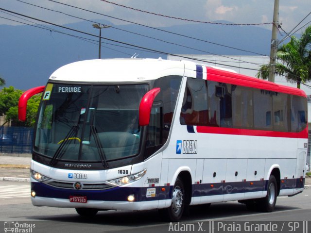 Breda Transportes e Serviços 1630 na cidade de Praia Grande, São Paulo, Brasil, por Adam Xavier Rodrigues Lima. ID da foto: 5053073.