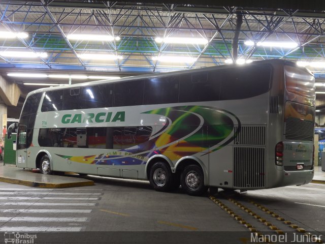 Viação Garcia 7116 na cidade de São Paulo, São Paulo, Brasil, por Manoel Junior. ID da foto: 5055335.