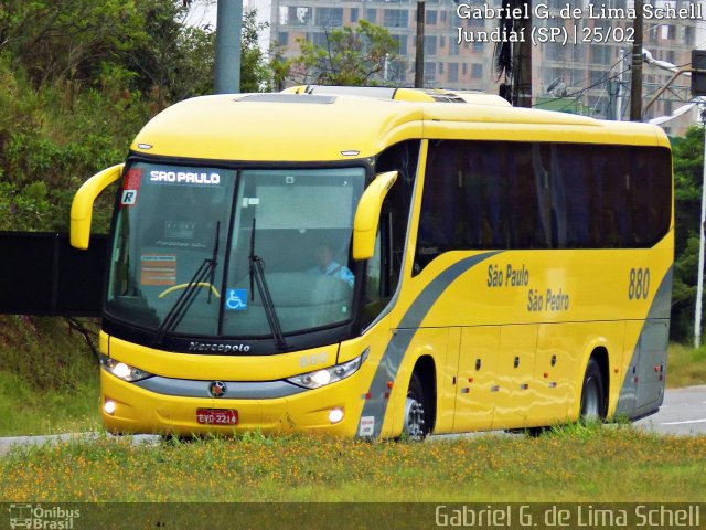 Viação São Paulo São Pedro 880 na cidade de Jundiaí, São Paulo, Brasil, por Gabriel Giacomin de Lima. ID da foto: 5054967.