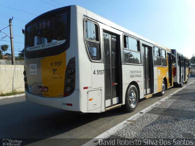 Allibus Transportes 4 5157 na cidade de São Paulo, São Paulo, Brasil, por David Roberto Silva Dos Santos. ID da foto: 5054752.