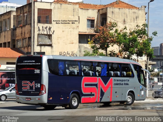 Transporte Coletivo Santa Maria 286 na cidade de Belo Horizonte, Minas Gerais, Brasil, por Antonio Carlos Fernandes. ID da foto: 5054106.