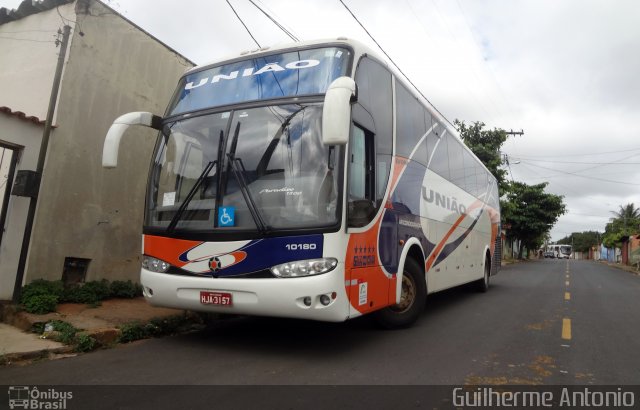 Expresso União 10180 na cidade de Araxá, Minas Gerais, Brasil, por Guilherme Antonio. Número da foto: #5056901.