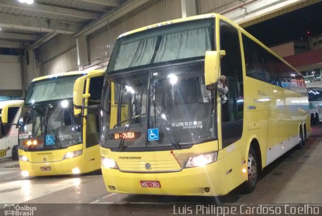 Viação Itapemirim 49001 na cidade de Rio de Janeiro, Rio de Janeiro, Brasil, por Luis Philippe Cardoso Coelho. Número da foto: #5056603.