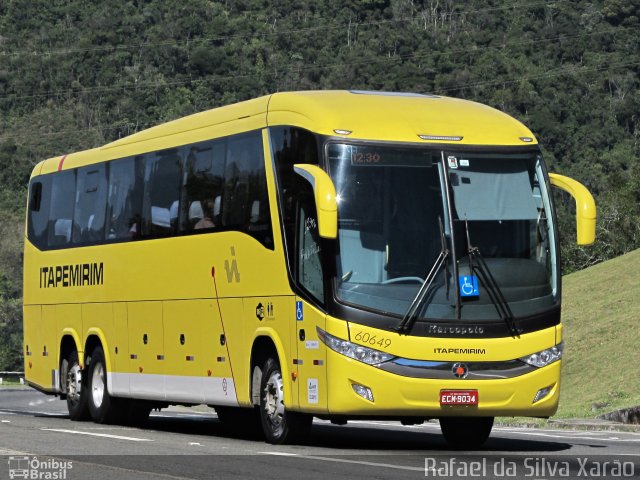 Viação Itapemirim 60649 na cidade de Petrópolis, Rio de Janeiro, Brasil, por Rafael da Silva Xarão. ID da foto: 5057856.