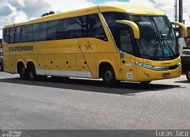 Viação Itapemirim 60063 na cidade de Ananindeua, Pará, Brasil, por Lucas Jacó. ID da foto: 5057580.