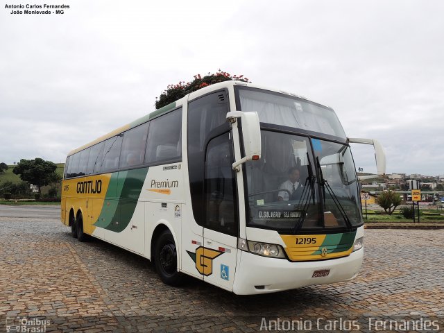 Empresa Gontijo de Transportes 12195 na cidade de João Monlevade, Minas Gerais, Brasil, por Antonio Carlos Fernandes. ID da foto: 5056122.