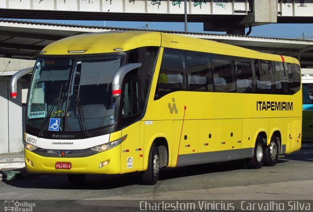 Viação Itapemirim 60731 na cidade de Rio de Janeiro, Rio de Janeiro, Brasil, por Charlestom Vinicius Carvalho Silva. Número da foto: #5056402.