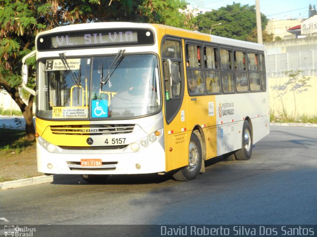 Allibus Transportes 4 5157 na cidade de São Paulo, São Paulo, Brasil, por David Roberto Silva Dos Santos. Número da foto: #5059504.