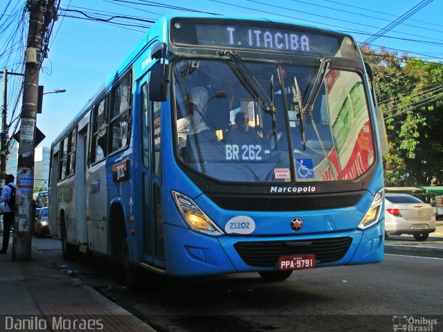 Santa Zita Transportes Coletivos 21202 na cidade de Serra, Espírito Santo, Brasil, por Danilo Moraes. ID da foto: 5059584.