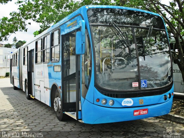 Santa Zita Transportes Coletivos 21058 na cidade de Cariacica, Espírito Santo, Brasil, por Danilo Moraes. Número da foto: #5059238.