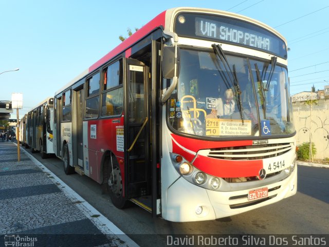 Allibus Transportes 4 5414 na cidade de São Paulo, São Paulo, Brasil, por David Roberto Silva Dos Santos. ID da foto: 5059547.