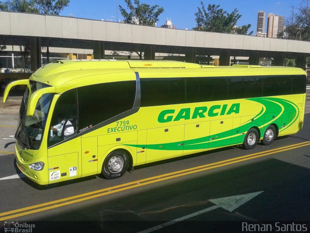 Viação Garcia 7759 na cidade de Ribeirão Preto, São Paulo, Brasil, por Renan Santos. ID da foto: 5059323.