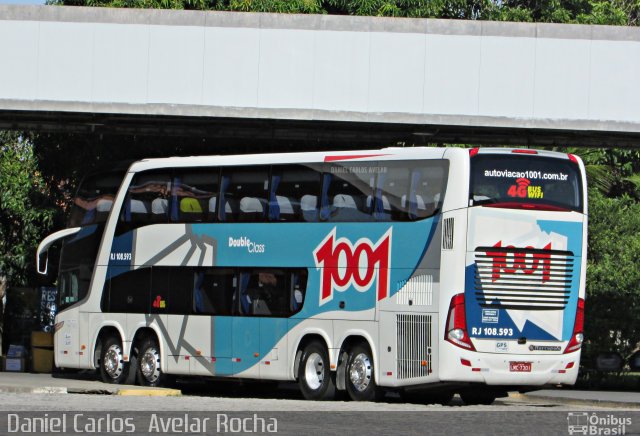 Auto Viação 1001 RJ 108.593 na cidade de Campos dos Goytacazes, Rio de Janeiro, Brasil, por Daniel Carlos  Avelar Rocha. Número da foto: #5059933.