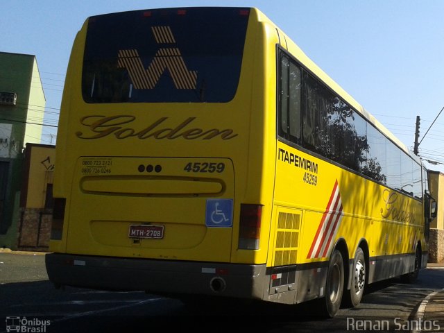 Viação Itapemirim 45259 na cidade de Ribeirão Preto, São Paulo, Brasil, por Renan Santos. ID da foto: 5059349.