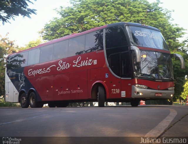 Expresso São Luiz 7230 na cidade de São Paulo, São Paulo, Brasil, por Juliano Gusmao. Número da foto: #5059085.