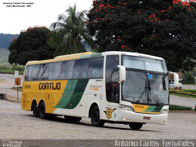 Empresa Gontijo de Transportes 12290 na cidade de João Monlevade, Minas Gerais, Brasil, por Antonio Carlos Fernandes. ID da foto: 5060789.