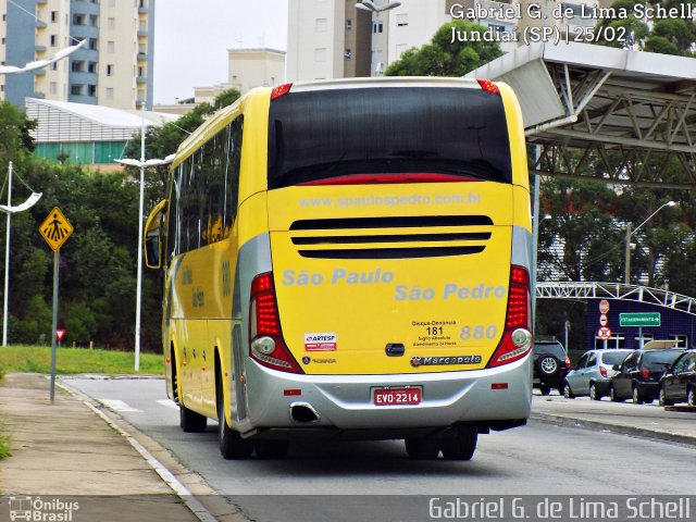 Viação São Paulo São Pedro 880 na cidade de Jundiaí, São Paulo, Brasil, por Gabriel Giacomin de Lima. Número da foto: #5062058.