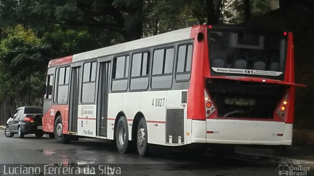 Express Transportes Urbanos Ltda 4 8827 na cidade de São Paulo, São Paulo, Brasil, por Luciano Ferreira da Silva. ID da foto: 5062106.