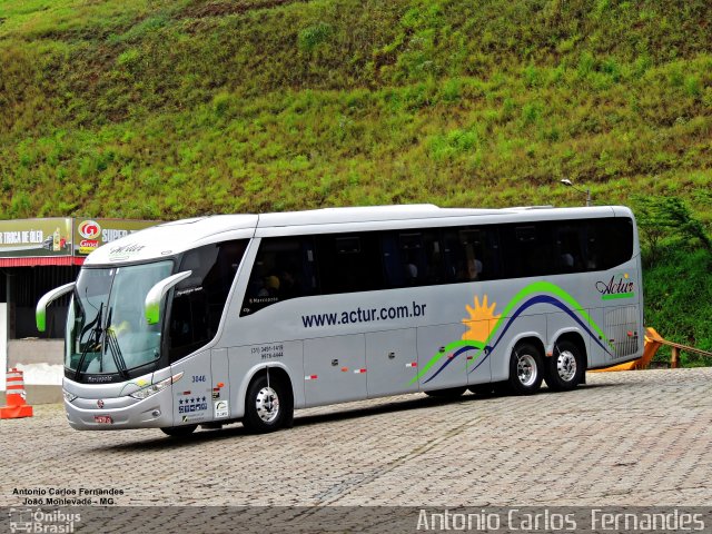 Actur Viagens 3046 na cidade de João Monlevade, Minas Gerais, Brasil, por Antonio Carlos Fernandes. ID da foto: 5060801.