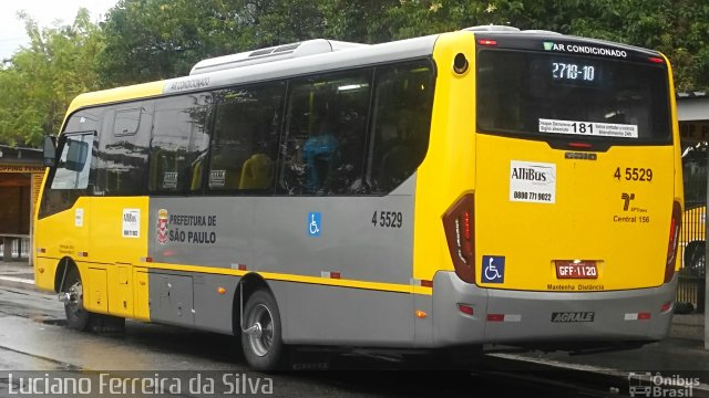 Allibus Transportes 4 5529 na cidade de São Paulo, São Paulo, Brasil, por Luciano Ferreira da Silva. Número da foto: #5062099.