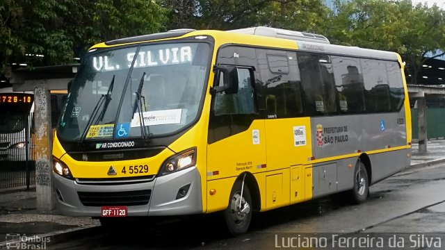 Allibus Transportes 4 5529 na cidade de São Paulo, São Paulo, Brasil, por Luciano Ferreira da Silva. Número da foto: #5062096.