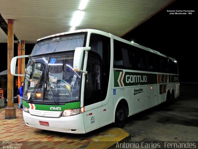 Empresa Gontijo de Transportes 21145 na cidade de João Monlevade, Minas Gerais, Brasil, por Antonio Carlos Fernandes. Número da foto: #5060848.
