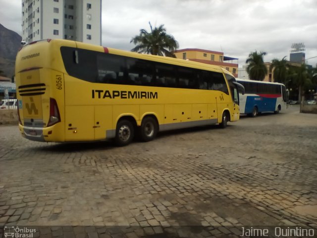 Viação Itapemirim 60561 na cidade de Governador Valadares, Minas Gerais, Brasil, por Jaime  Quintino. ID da foto: 5063064.