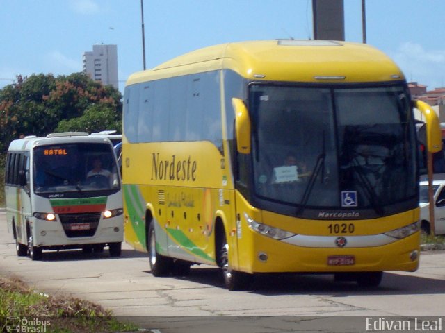 Viação Nordeste 1020 na cidade de Natal, Rio Grande do Norte, Brasil, por Edivan Leal. ID da foto: 5063210.