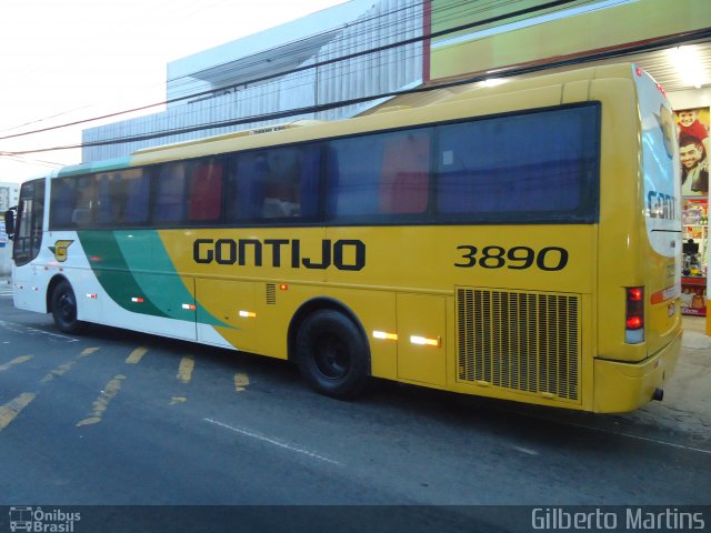 Empresa Gontijo de Transportes 3890 na cidade de Serra, Espírito Santo, Brasil, por Gilberto Martins. ID da foto: 5063709.