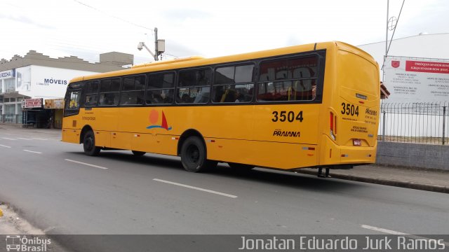 Viação Praiana 3504 na cidade de Camboriú, Santa Catarina, Brasil, por Jonatan Eduardo Jurk Ramos. Número da foto: #5022860.