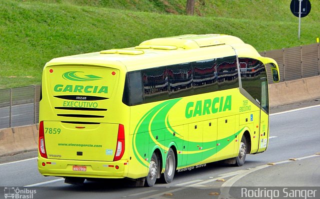 Viação Garcia 7859 na cidade de Aparecida, São Paulo, Brasil, por Rodrigo S. G Busólogo do Brasil. ID da foto: 5022546.