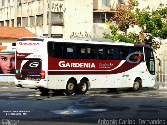 Expresso Gardenia 2910 na cidade de João Monlevade, Minas Gerais, Brasil, por Antonio Carlos Fernandes. Número da foto: #5022338.