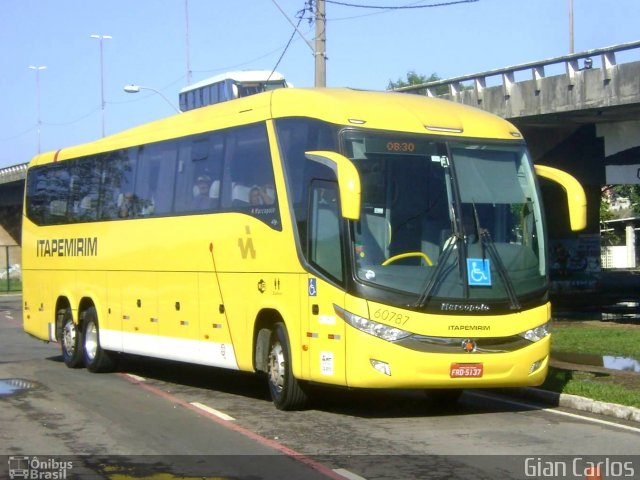 Viação Itapemirim 60787 na cidade de Vitória, Espírito Santo, Brasil, por Gian Carlos. ID da foto: 5023284.